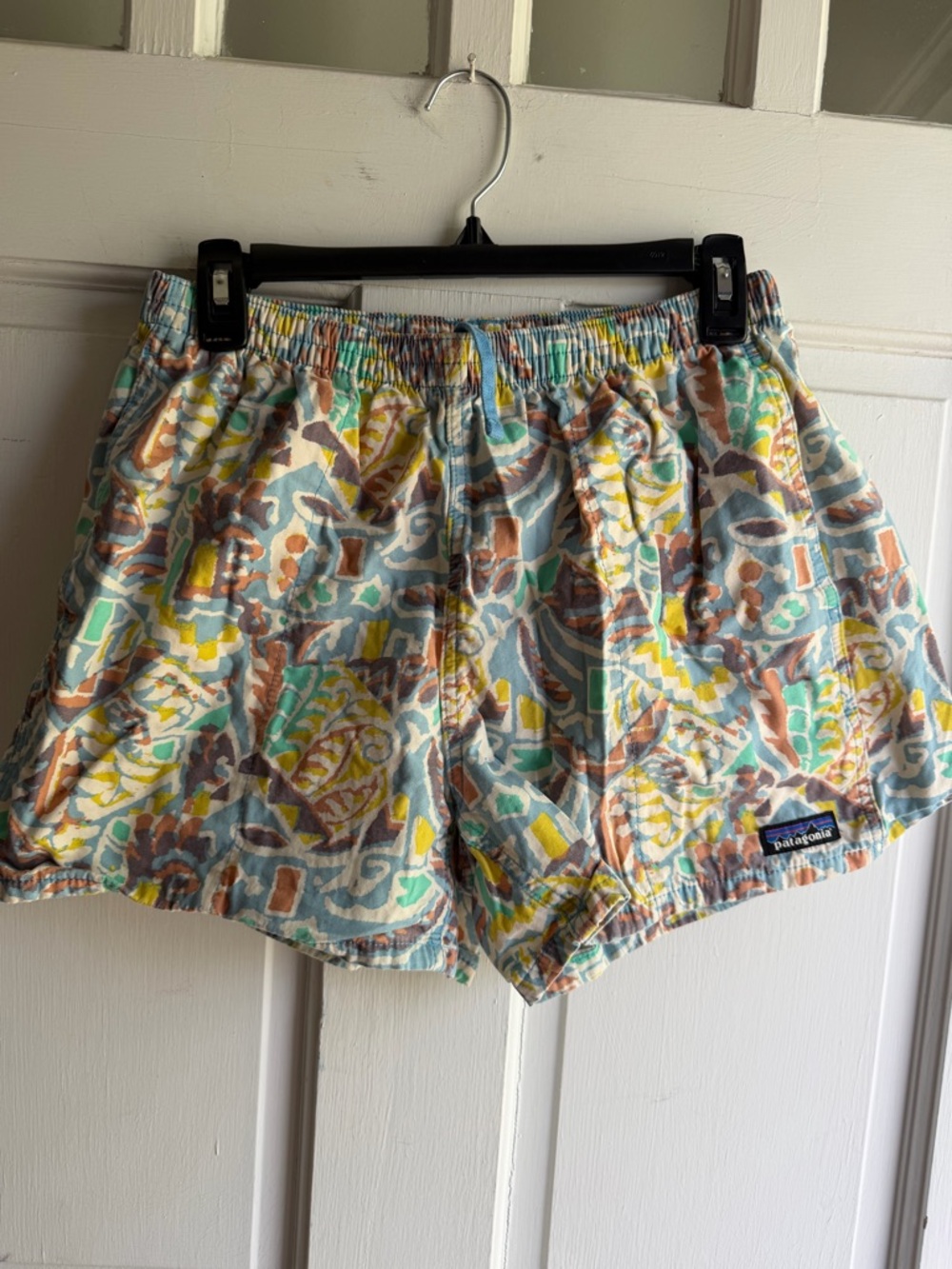 Patagonia Pastel Multi-Print Elastic Waist Shorts